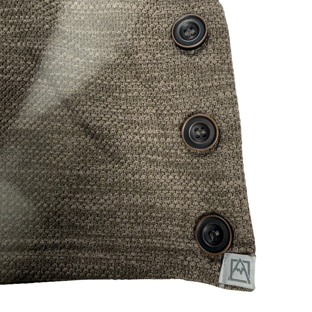 Avalanche Outdoor Supply Co Mens XXL Brown Textured Knit Button MockNeck Sweater - Picture 2 of 10